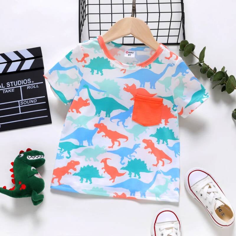 Dinosaur Print Short-sleeve Tee