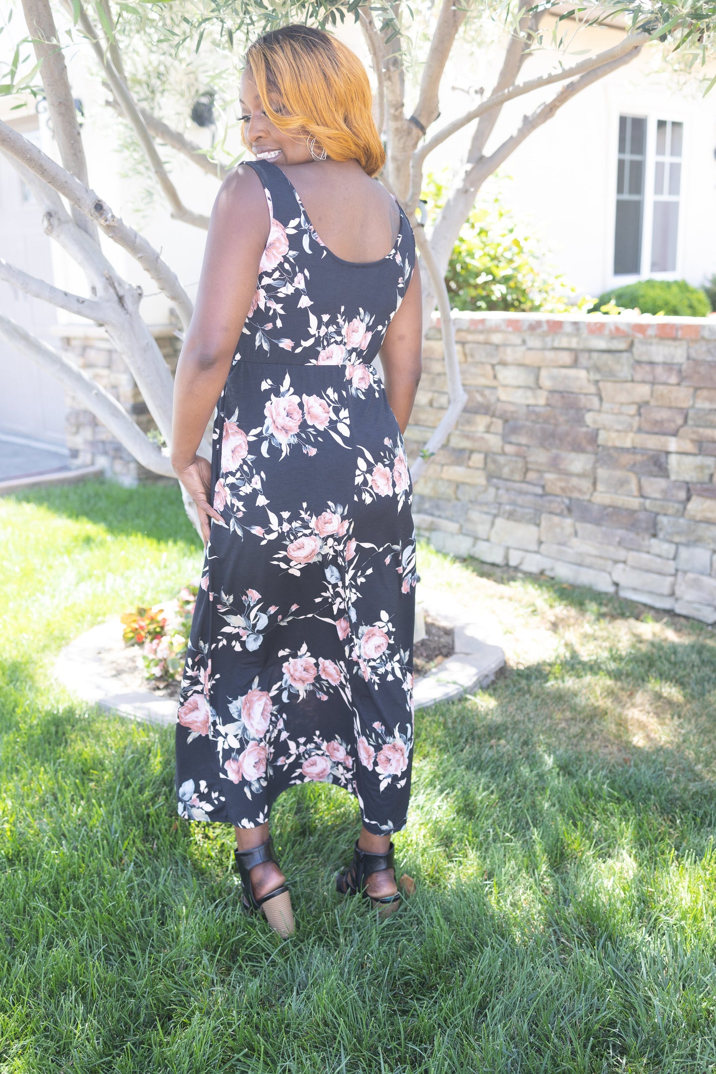 Rosey Posey Sleeveless Maxi