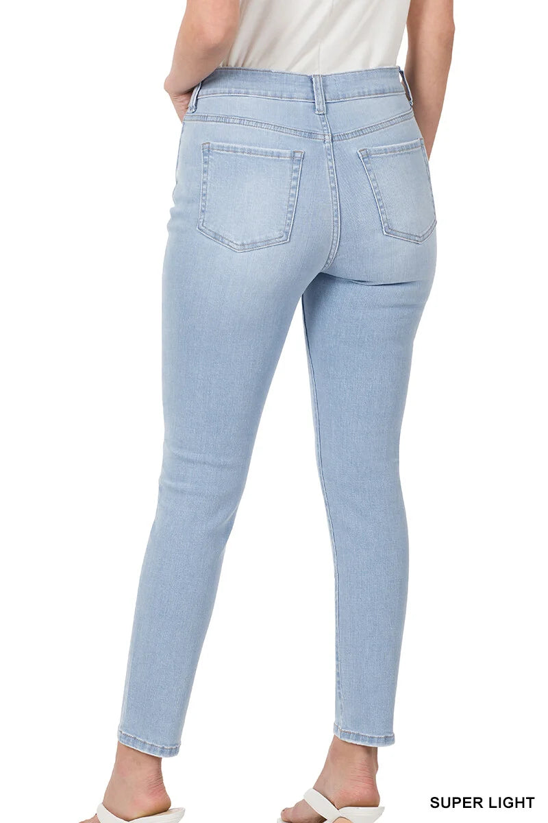 HIGH-RISE SKINNY DENIM JEANS