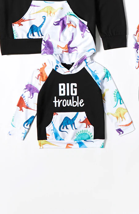 Dinosaur Hoodie — 3/4