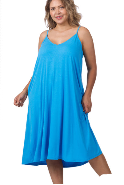 Plus Size V-Neck Cami dress